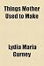 Books : Things Mother Used to Make