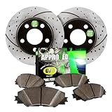 Image : Approved Performance G20892 - [Front Kit] Performance Drilled/Slotted Brake Rotors and Carbon Fiber Pads