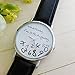 Lookatool® Hot Women Leather Watch Whatever I am Late Anyway Letter Watches New (Black)