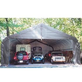 ShelterLogic 30Ft.W House Style Instant Garage - 40ft.L x 30ft.W x 16ft.H, Model# 86843 by Shelter Logic