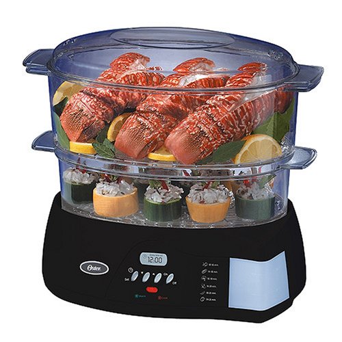 Childrens Toyshop  Kitchen & Housewares : Oster 5716 Programmable Digital Food Steamer, Black
