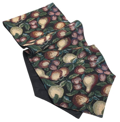 DII Fall Fruits Tapestry 14 by 72-Inch Table Runner