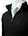 IDARBI Men's Mock Neck Half Zip Up Long Sleeve Pullover Sweater
