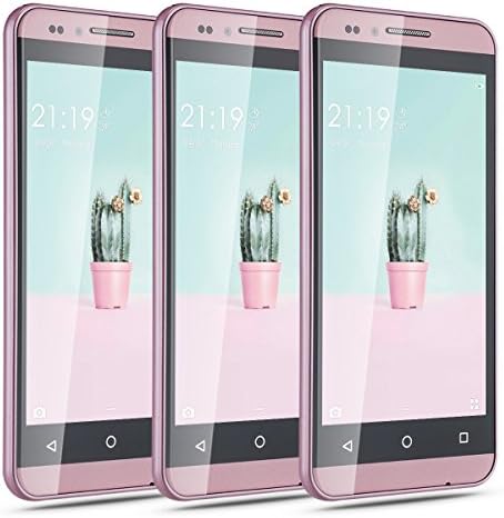 CHSLING Unlocked Anroid 5.1 Phones 4.5" MTK6580 Quad Core ROM 4GB 2.0MP Camera GSM/3G Quadband Dual Sim Cellphones Smartphones WIFI Bluetooth Pink