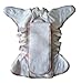Hemp / Organic Cotton Fitted Cloth Diapers (Includes 2 Inserts; Fits 7-25lbs) (2 Pack)