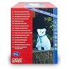 Konstsmide 6123-203 LED Acryl Eisb�r sitzend mit blauer Schleife und 40 kalt wei�en Dioden, 24V Au�entrafo