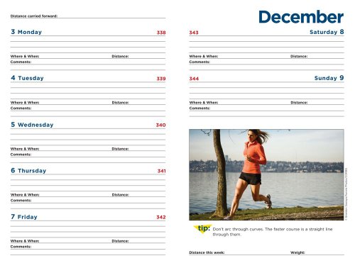 The Complete Runner's Day-By-Day Log: 2012 Weekly Planner Calendar [Calendar]