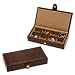 Brown Croc Cufflink Organizer Box Storage device by Enrico Pardini - Brown Leatherette