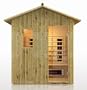 4 Person Outdoor Sauna Bamboo Ceramic Dry Heat FAR Infrared Detox New