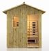 4 Person Outdoor Sauna Bamboo Ceramic Dry Heat FAR Infrared Detox New