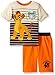 Disney Little Boys 2 Piece Lion Guard Kion Knit Short Set with Sublimation Printed Pocket, Beige, 3T