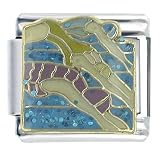 Swim Competition Sports Italian Charms Bracelet Link