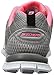 Skechers Sport Women's Obvious Choice Fashion Sneaker,Light Gray /Coral,9 M US