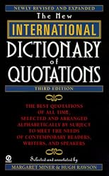 New International Dictionary of Quotations, 3rd Edition