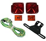 Standard Square Incadescent Trailer Light Kit