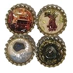 Magnet Set 04 San Francisco Golden Gate Cable Car Lapis Peridot Quartz Moss Agate 4 Stones