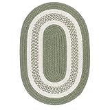 Jefferson Moss Green Oval Braided Rug