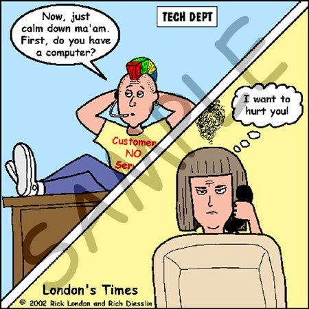 Londons Times Funny Computer Cartoons - TYPICAL TECHIE HELP DEPARTMENTS - Light Switch Covers - 2 plug outlet cover
