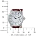 51KAE34mNXL. SL75  AK Anne Klein Womens Easy to Read SilverTone