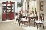 QUEEN ANNE STYLE SET OF 2 CUSHIONED ARM CHAIRS