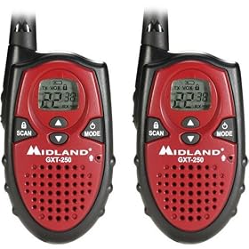 Midland Xtra Talk GXT250VP2 2 Watt, 22 Channel GMRS Radios Pair Packed with Rechargeable Battery Packs and Charger