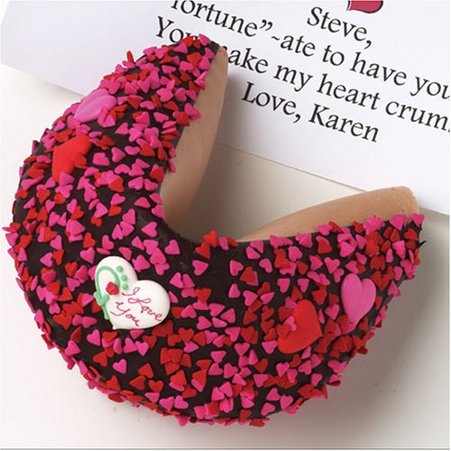 Good Fortunes® Gigantic I Love You Dark Chocolate Gourmet Fortune Cookie by I'm Sorry Chocolates