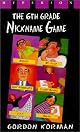 Sixth Grade Nickname Game