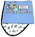Harley Davidson Reversible Blue Baby Receiving Blanket