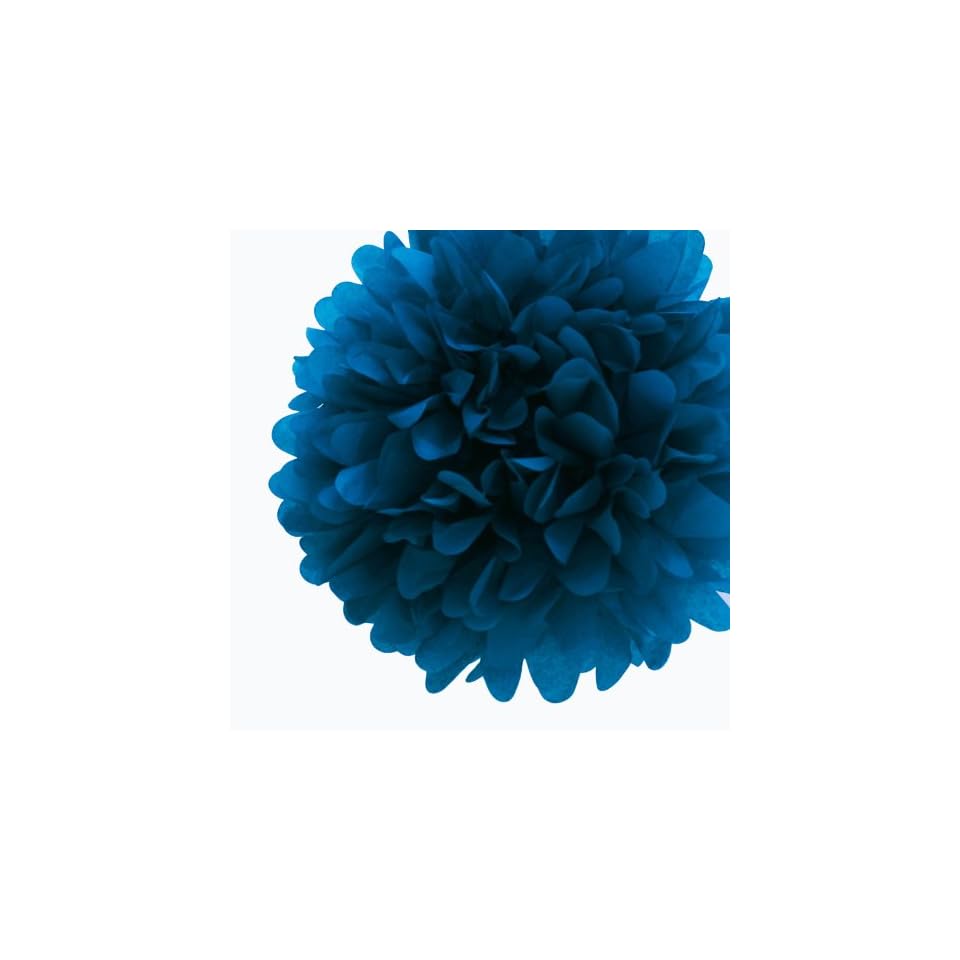Dress My Cupcake Mini 5 Peacock Tissue Paper Pom Poms Set Of 8