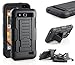 ZTE Speed Case, RANZ Black Rugged Impact Armor Hybrid Kickstand Cover with Belt Clip Holster Case For ZTE Speed N9130 (Boost Mobile)