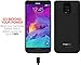 PowerBear Samsung Galaxy Note 4 Extended Rechargeable Battery Case with 4200mAh Capacity (Up to 125% Extra Battery) - Black [24 Month Warranty & Screen Protector Included]