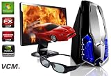 Produkt-Bild: VCM Gaming-PC-Set (PC+TFT) "Dimoxana 3D" | AMD FX-4100 (4x 3,6 GHz) | Speicher w&auml;hlbar (8192, 1000, nVidia GeForce GTX560Ti, 1024MB, Microsoft Windows 7 Home Premium, 58 (23))