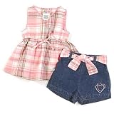 AL & Ray Plaid A-Line Top & Short Set