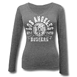 Los Angeles Dodgers Women's Long Sleeve Crossover V-neck T-shirt by 5th & Ocean