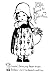 Vintage Valentine's Day Girl Postcard Rubber Stamp WM