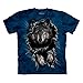 The Mountain Breakthrough Wolf Adult Indigo Blue T-Shirt M