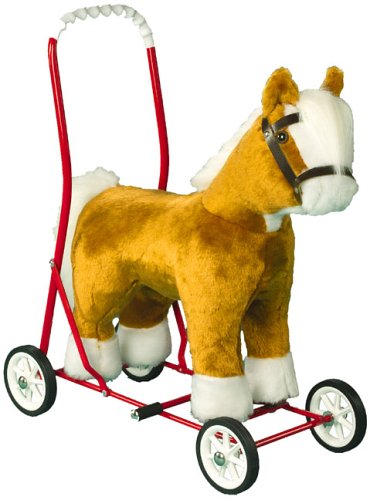 Childrens Toyshop  Toys : Pushalong Cart Horse 24 inch Handle Height