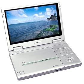 CyberHome CHLDV1010 10-Inch Progressive Scan Portable DVD Player , Silver