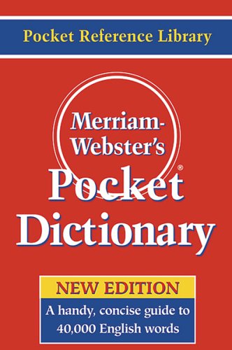 Merriam-webster's Pocket Dictionary