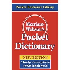 Merriam-Webster's Pocket Dictionary