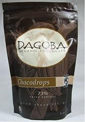 Dagoba Organic Chocolate Fair Trade Certified 73% Cacao Premium Chocolate Drops