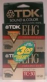 TDK E-HG Sound & Color TC-30 VHS-C Tape (2-Pack)
