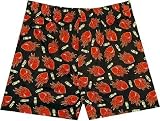 Bright Red Hearts On Fire Boxer Shorts for men
