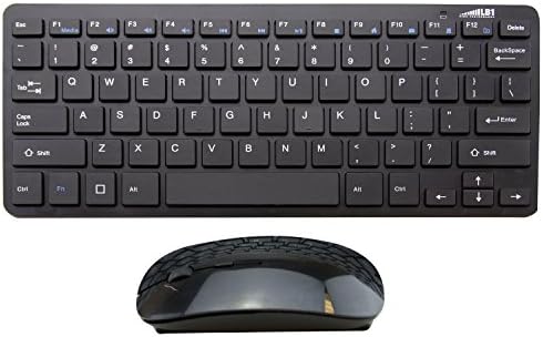 LB1 High Performance New Ultra-Slim Wireless Keyboard and Optical Mouse 2.4Ghz Wireless Combo Portable for HP ProBook 4540s 15.6" Laptop 4GB Memory 500GB Hard Drive Metallic Gray c9k69ut (Black)