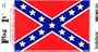 Confederate Flag Self Adhesive Vinyl Decal 6 Pack