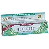 Auromere Herbal Toothpaste, Mint Free, 4.16-Ounces (Pack of 4)