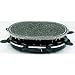 Andrew James Rustic Stone Raclette Grill + Crepe/Fajita Attachment