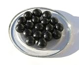 15 Clays Marbles - BLACK TRADITION- Clay Marble 16 mm
