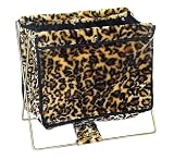 Girl's Plush Magazine Rack - Leopard Print