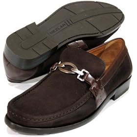 Mezlan '6855' Vamp Bit Loafers Mens - Brown by Mezlan
